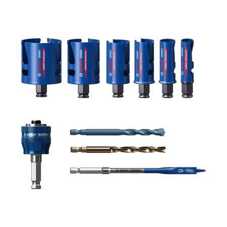 Bosch Lochsäge ConstructionMaterial Elektriker Set 9tlg - 2608900490